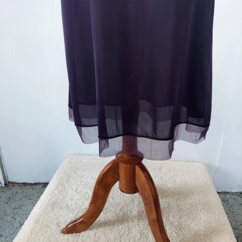 Vintage 40s Navy Blue Vanity Fair Nylon Slip Dress‎